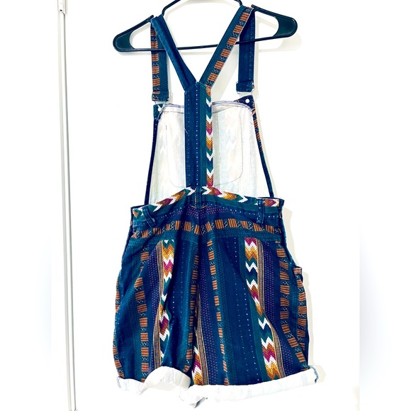 Retro Patterned Overalls - Picture 2 of 3